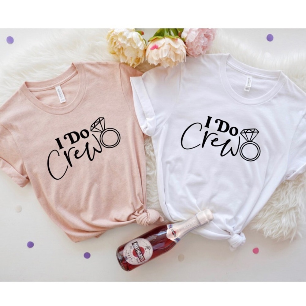 I Do Crew Crew Neck Short Sleeve Tee Shirt